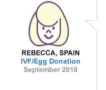 Rebecca, Spain, IVF/Egg Donation, September 2018